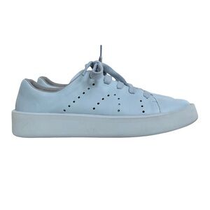 Camper Courb perforated Sneakers Leather Light Blue Casual Lace Up Women’s